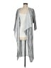 Lularoe 100% Polyester Silver Kimono Size M - photo 1