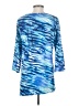 Chico's 100% Polyester Blue 3/4 Sleeve T-Shirt Size Med (1) - photo 2
