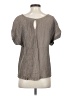 MELLODAY Gray Short Sleeve Blouse Size M - photo 2
