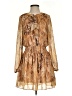 Socialite 100% Polyester Animal Print Brown Cocktail Dress Size S - photo 1