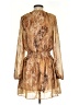 Socialite 100% Polyester Animal Print Brown Cocktail Dress Size S - photo 2