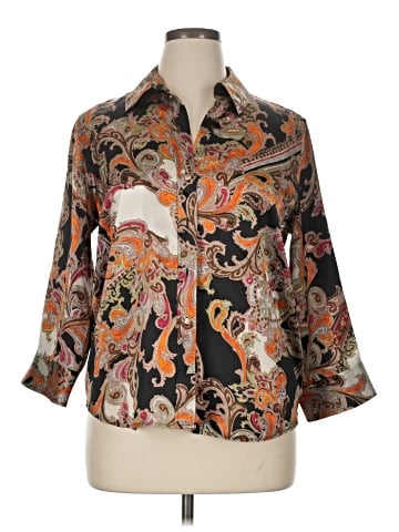 L'Agence 3/4 Sleeve Button-Down Shirt (view 1)