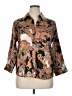 L'Agence Paisley Brown 3/4 Sleeve Button-Down Shirt Size XL (4) - photo 1
