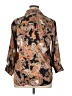 L'Agence Paisley Brown 3/4 Sleeve Button-Down Shirt Size XL (4) - photo 2