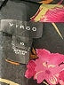 Virgo Floral Black Short Sleeve Blouse Size 10 - photo 7