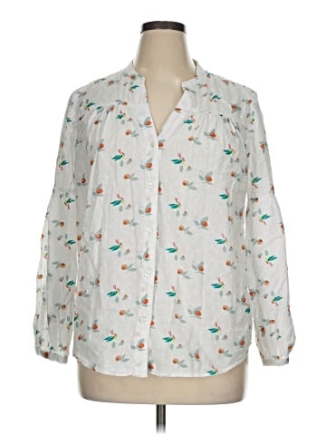 dip Long Sleeve Blouse (view 1)