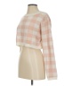 Papermoon Checkered-gingham Pink Ivory Pullover Sweater Size S - photo 4