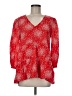 Boden Red 3/4 Sleeve Blouse Size 8 - photo 1
