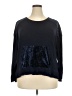 Bobeau Solid Blue Sweatshirt Size 2X - photo 1