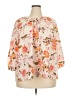 Lane Bryant 100% Polyester Ivory 3/4 Sleeve Blouse Size 18 - 20 Plus - photo 1
