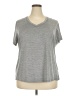 MTA Sport 100% Polyester Metallic Gray Active T-Shirt Size 2X - photo 1