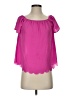 Alya 100% Polyester Pink Short Sleeve Blouse Size S - photo 1