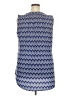 Avenue Chevron-herringbone Blue Sleeveless Blouse Size 18 - photo 2