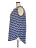 Avenue Chevron-herringbone Blue Sleeveless Blouse Size 18 - photo 5