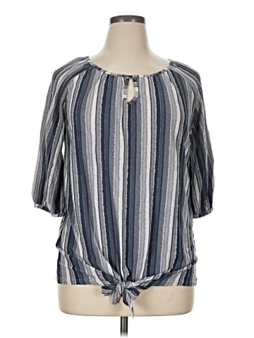Rain 3/4 Sleeve Blouse (view 1)