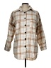 Unbranded Plaid Tan 3/4 Sleeve Blouse Size L - photo 1