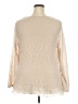 Indigo Soul Ivory Long Sleeve Blouse Size 2X - photo 2