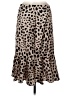 By Egreis Animal Print Tan Casual Skirt Size M - photo 1