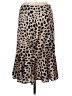 By Egreis Animal Print Tan Casual Skirt Size M - photo 2