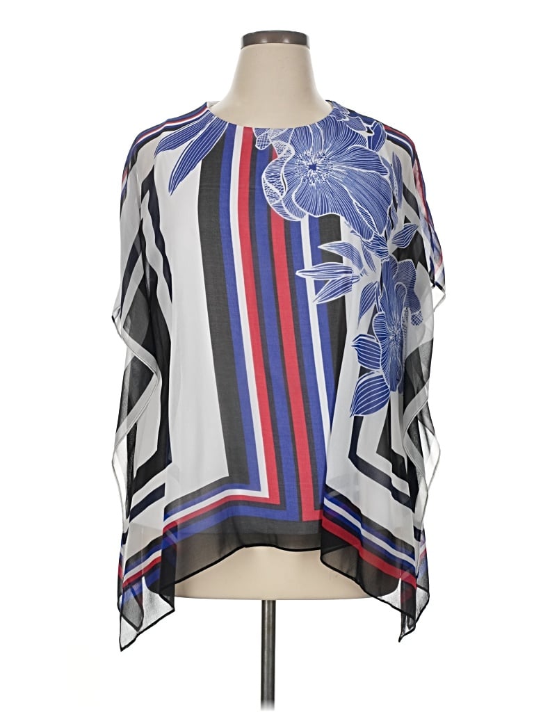 Pre-owned Nygard 3/4 Sleeve Blouse In Blue