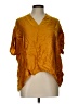 SOFIA Gold Short Sleeve Blouse Size L (estimated) - photo 1