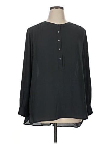 Joan Vass New York Long Sleeve Blouse (view 1)