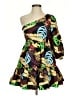 Forever 21 Tropical Black Cocktail Dress Size XS (estimated) - photo 1