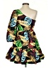 Forever 21 Tropical Black Cocktail Dress Size XS (estimated) - photo 2