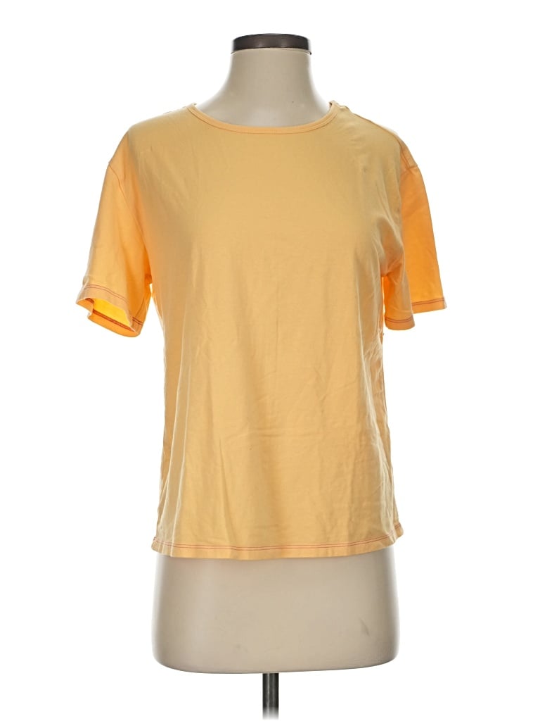 Pre-owned Candace Cameron Bure Short Sleeve T-shirt In Yellow