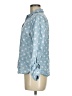 Foxcroft 100% Tencel Lyocell Polka Dots Blue Long Sleeve Blouse Size 8 (petite) - photo 5