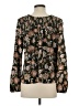 Draper James 100% Polyester Floral Brown Long Sleeve Blouse Size S - photo 2