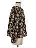 Draper James 100% Polyester Floral Brown Long Sleeve Blouse Size S - photo 4