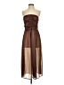 Shein 100% Polyester Brown Cocktail Dress Size S - photo 1