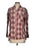 Free People Plaid Red Long Sleeve Button-Down Shirt Size S - photo 1