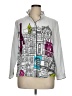 John Mark Graphic Silver Long Sleeve Button-Down Shirt Size XL (petite) - photo 1