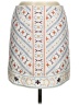 Dina Be Argyle Ivory Casual Skirt Size M - photo 1