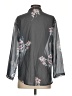 Unbranded Gray 3/4 Sleeve Blouse Size S - photo 2