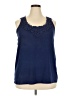 Lane Bryant Blue Sleeveless Blouse Size 26 - photo 1
