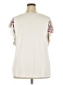 Michel Studio Ivory Short Sleeve Blouse Size 2X - photo 2