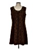 Ruby Rd. Graphic Brown Casual Dress Size M - photo 1