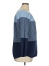 Karen Scott 100% Cotton Color Block Blue Pullover Sweater Size XL - photo 4