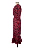 Saloni 100% Polyester Paisley Red Casual Dress Size 6 - photo 5