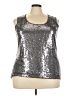 Echo Silver Sleeveless Top Size 3X - photo 1