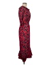 Saloni 100% Polyester Paisley Red Casual Dress Size 6 - photo 4