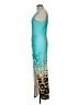 ChicMe Animal Print Teal Cocktail Dress Size L - photo 5