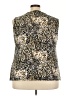 Gloria Vanderbilt Animal Print Gold Sleeveless Blouse Size 22 - 24 - photo 2
