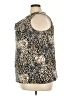 Gloria Vanderbilt Animal Print Gold Sleeveless Blouse Size 22 - 24 - photo 5