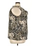 Gloria Vanderbilt Animal Print Gold Sleeveless Blouse Size 22 - 24 - photo 4