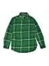 Gymboree Plaid Green Long Sleeve Button-Down Shirt Size 5 - 6 - photo 1