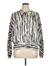 MICHAEL Michael Kors 100% Polyester Silver Long Sleeve Blouse Size XL - photo 1